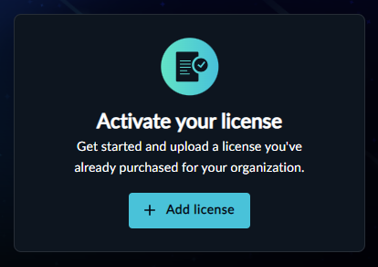 Activation screen
